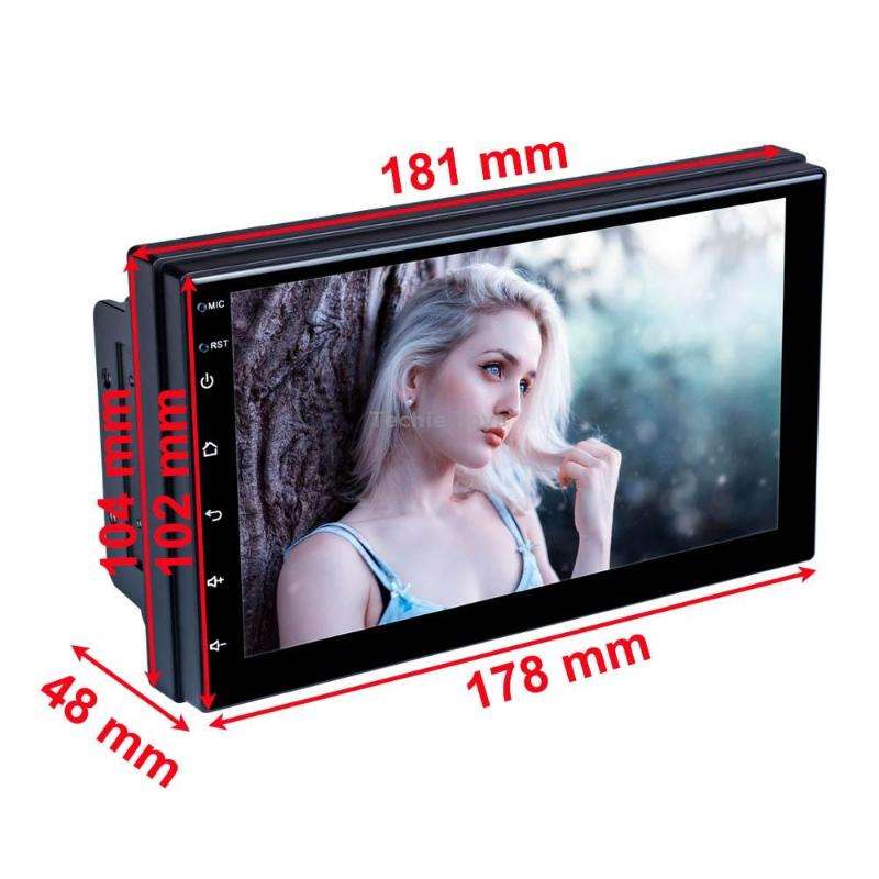 C7001 7 inch Touch Screen Built-In CarPlay Car MP5 Player, Style: Standard+4 Light Camera