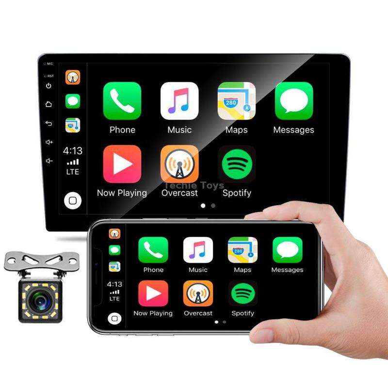 C7001 7 inch Touch Screen Built-In CarPlay Car MP5 Player, Style: Standard+12 Light Camera