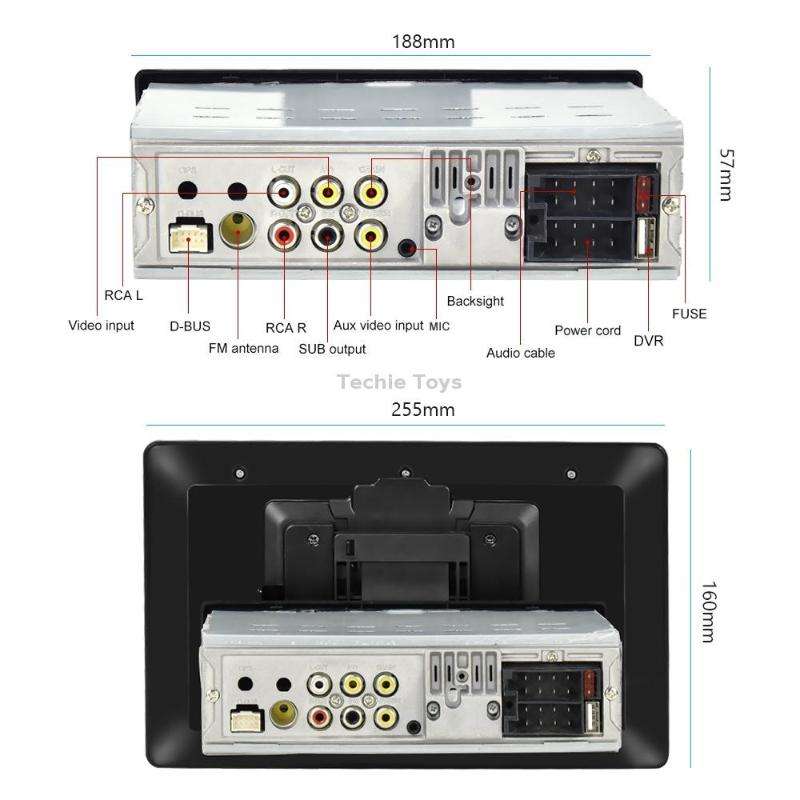1310C 10.1 inch Car Full Screen Touch HD MP5 Wired Carplay Player, Style: Standard+12 Light Camera