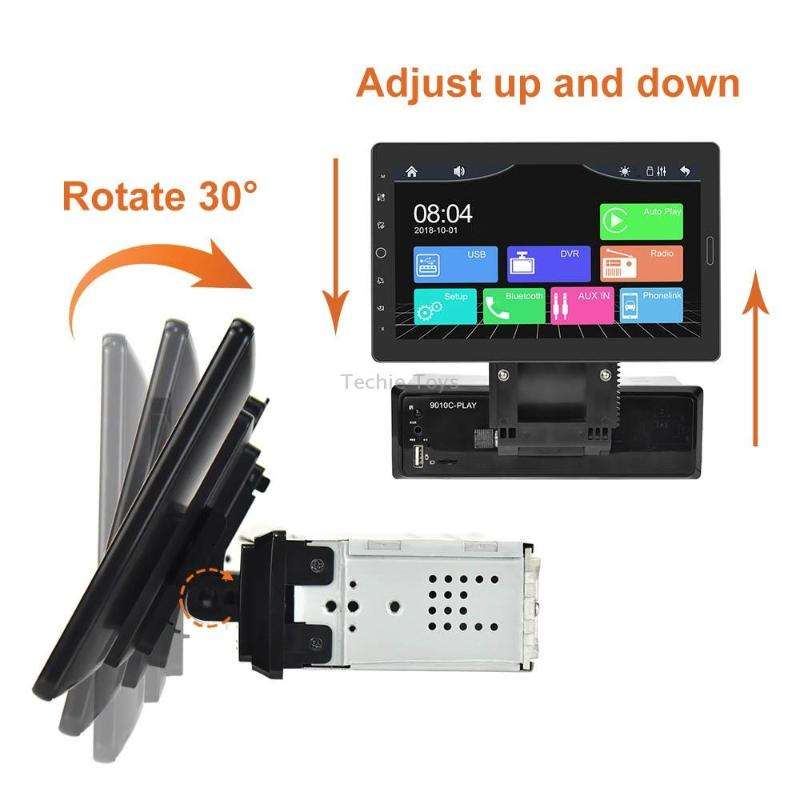 1310C 10.1 inch Car Full Screen Touch HD MP5 Wired Carplay Player, Style: Standard+AHD Camera