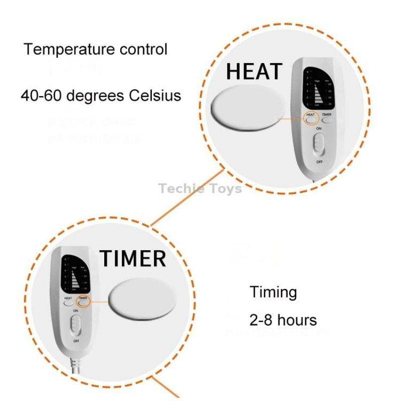 Plug-in High-top Electric Foot Warmer Heated Foot Warmer Boots UK Plug 240V(Dark Gray)