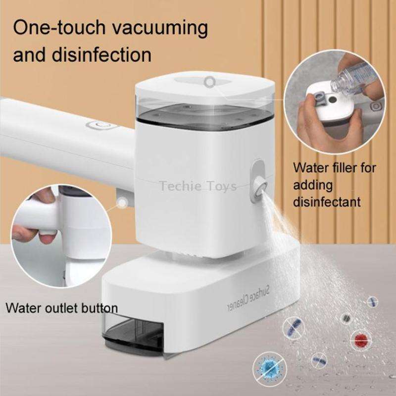 12W Multi-functional Wireless Handheld Cleaner Window Scraping(White)