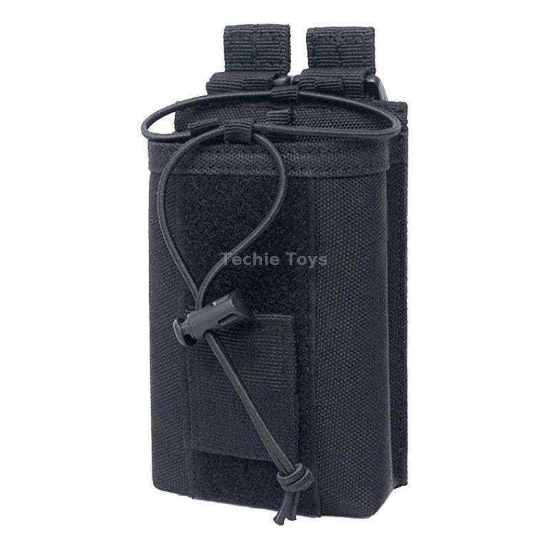 Outdoor Walkie-talkie Protection Bag Storage Belt Pouch(Black)