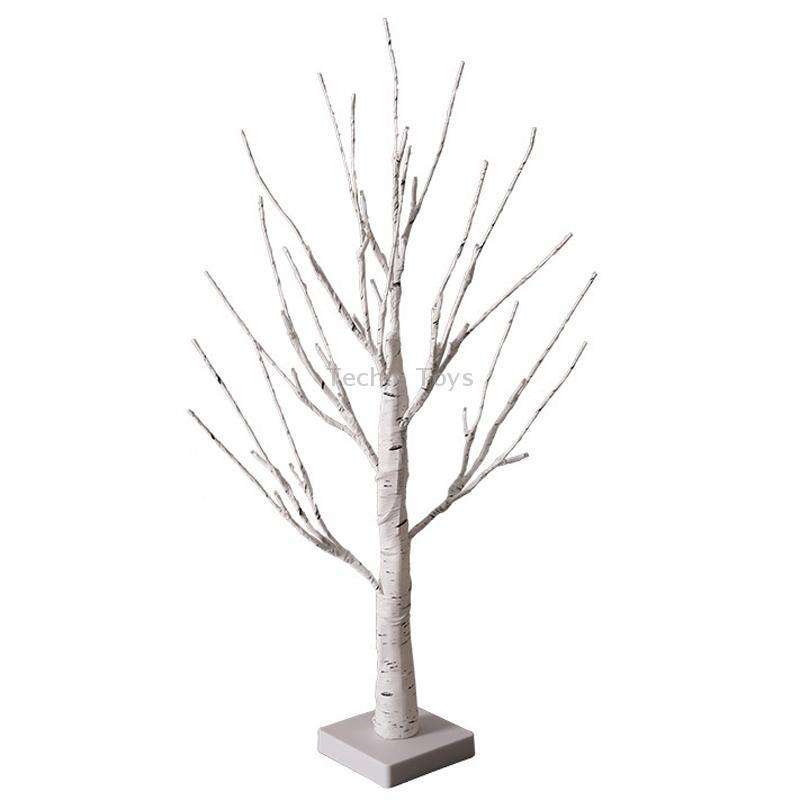 SJ-SD001 LED Christmas Party Decoration Birch Tree Decorative Light, Style: Detachable Base+Timing