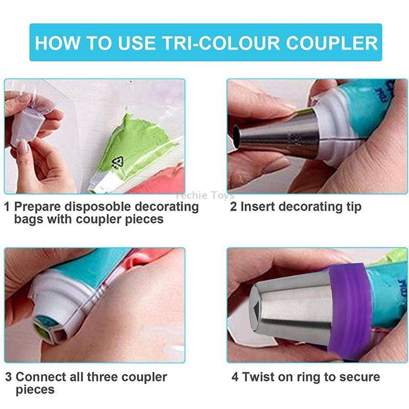 7PCS/Set Stainless Steel Laminating Nozzle Set Cake DIY Laminating Nozzle Set Baking Tools