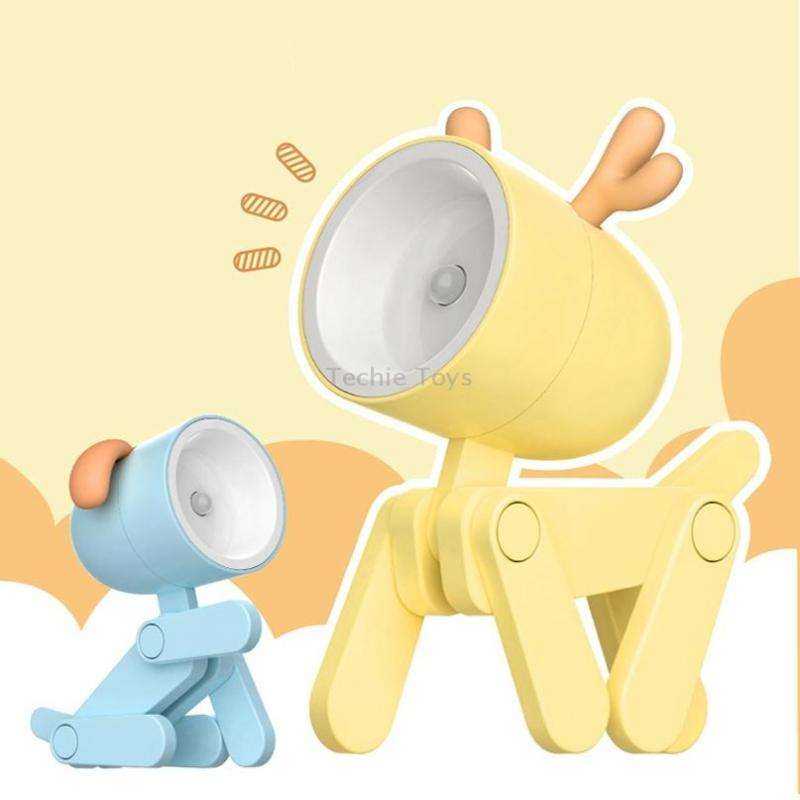 TL-23 LED Mini Foldable Cartoon Desk Lamp Pet Shape Decoration Table Lamp, Spec: Dinosaur (Light Gre