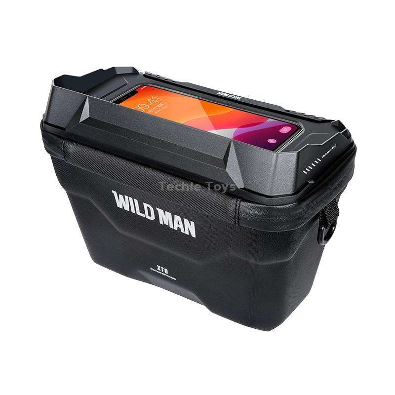 WILD MAN XT8 3L Bicycle EVA Hard Shell Touch Screen Waterproof Head Bag(Black)