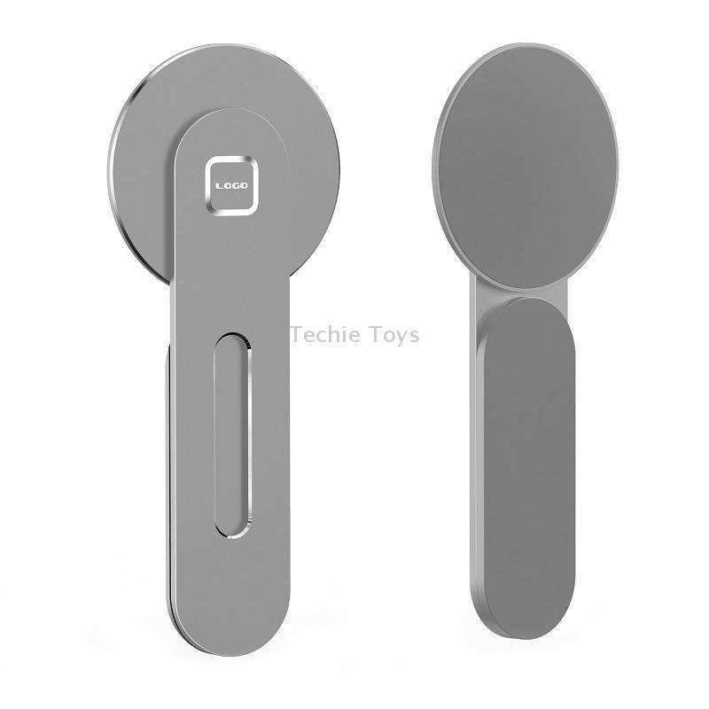Laptop Phone Expansion Bracket Aluminum Magnetic Phone Stand(Silver)
