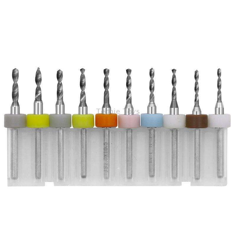10 In 1 PCB Tungsten Steel Drill Bits Carving Miniature Drill Bits, Size: 1.5-2.4mm