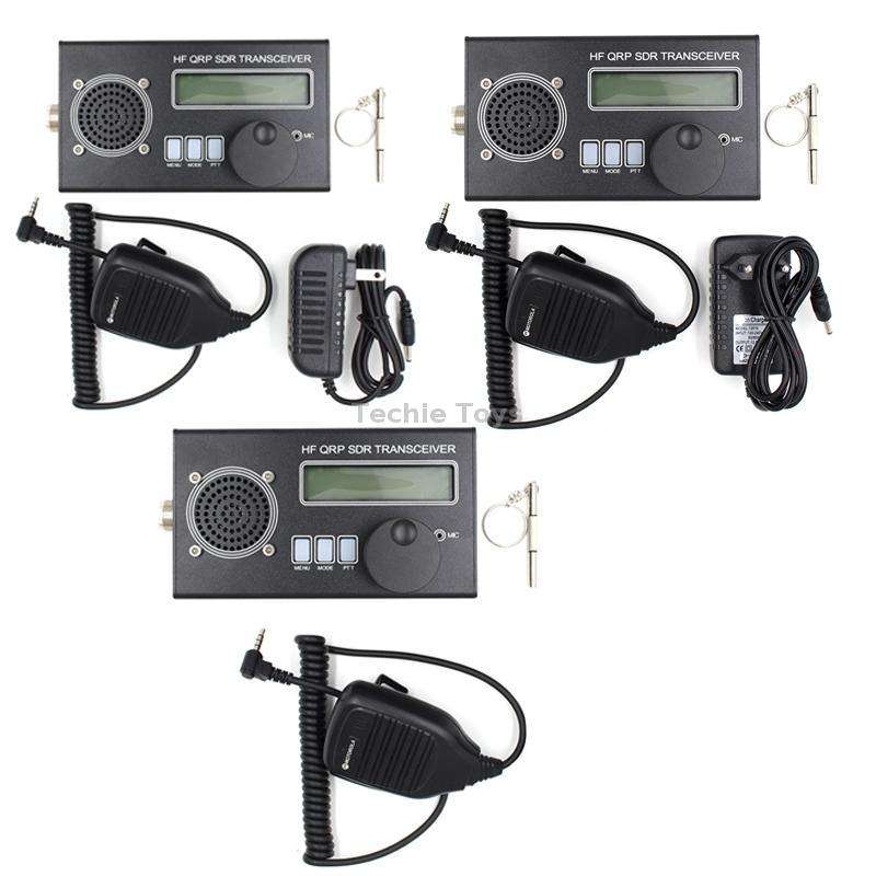 Mini 8 Band SSB/CW QRP Transceiver For Ham Radio, Style: Host + Hand Mi + EU