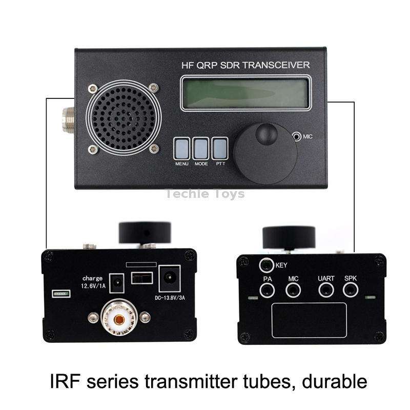 Mini 8 Band SSB/CW QRP Transceiver For Ham Radio, Style: Host + Hand Mi + EU