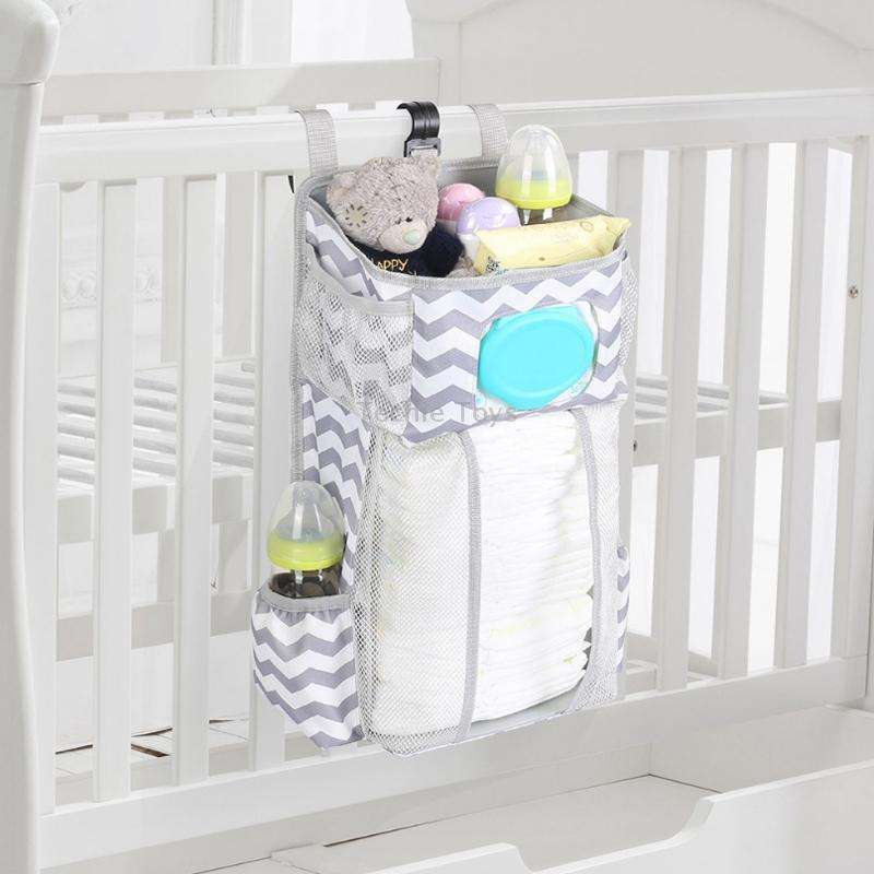 Cot Top Multi-Function Organiser Storage Hanging Bag(Stars)