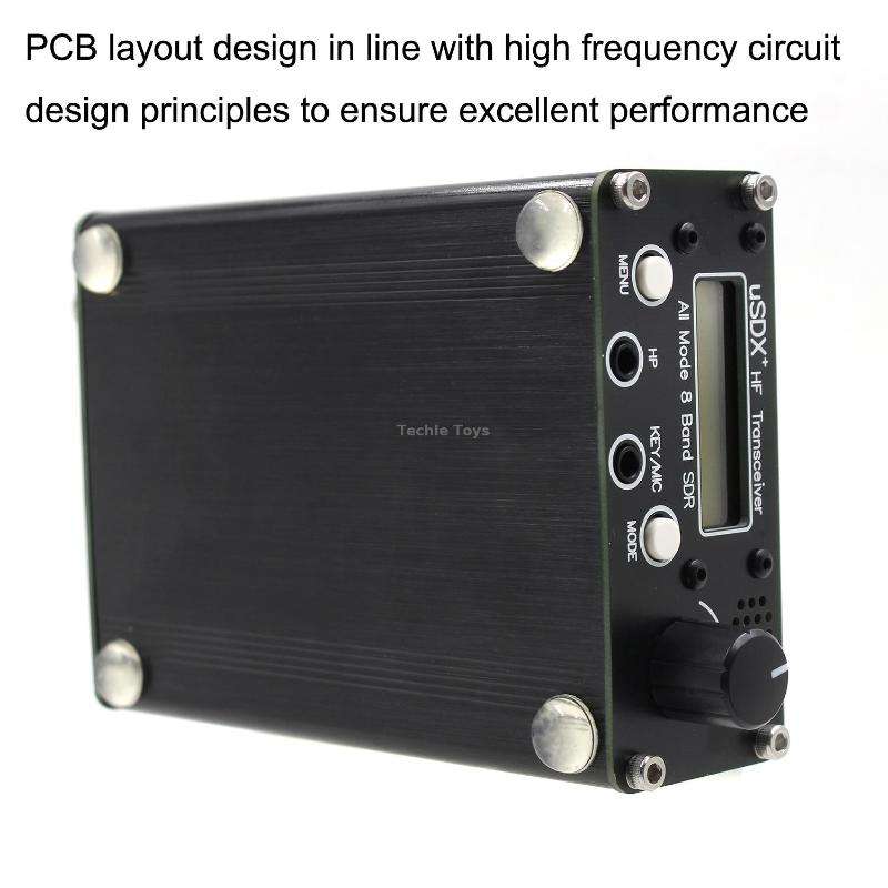 Usdr Usdx + V2 Plus 8 Band SDR Full Mode HF SSB QRP High Frequency Transceiver, Spec: EU Plug