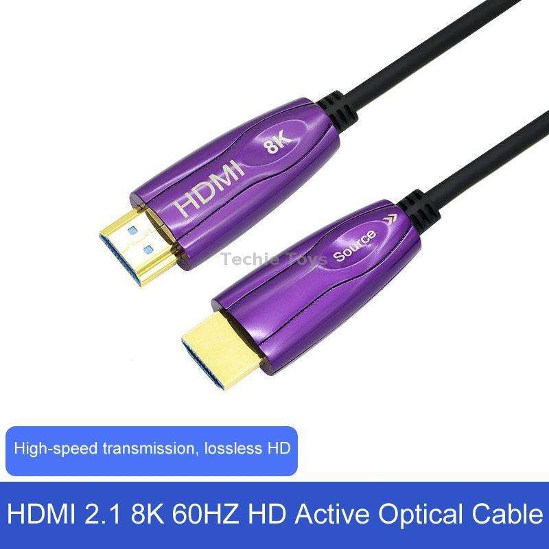 HDMI 2.1 8K 60HZ HD Active Optical Cable Computer Screen Conversion Line, Cable Length: 15m