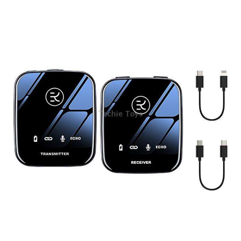 M18 Wireless Microphone Collar Clip Recording Equipment, Style: 1 In 1 Type-C+8Pin