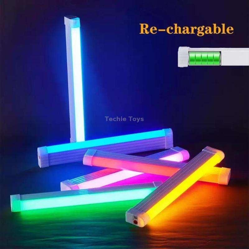 17cm Handheld Light Stick Ambient Light Rechargeable Emergency Light Tube Live Fill Light(Blue Light