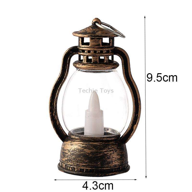 Retro Portable Kerosene Lamp Bar Home Christmas Decoration Lights, Color: Bronze