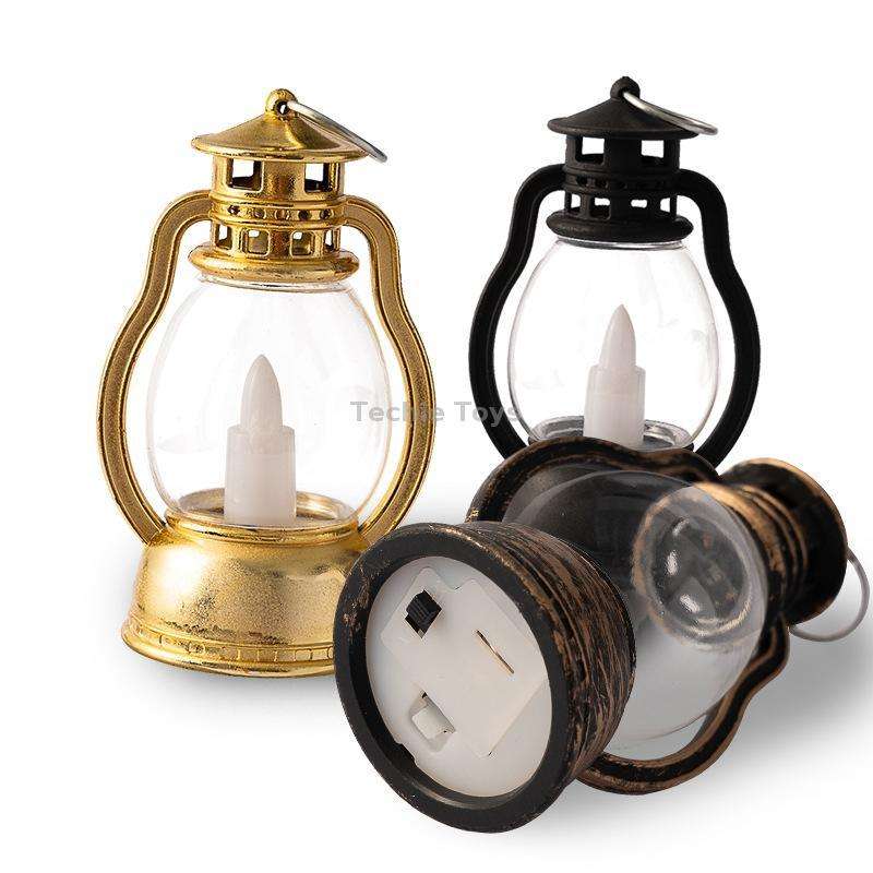 Retro Portable Kerosene Lamp Bar Home Christmas Decoration Lights, Color: Black