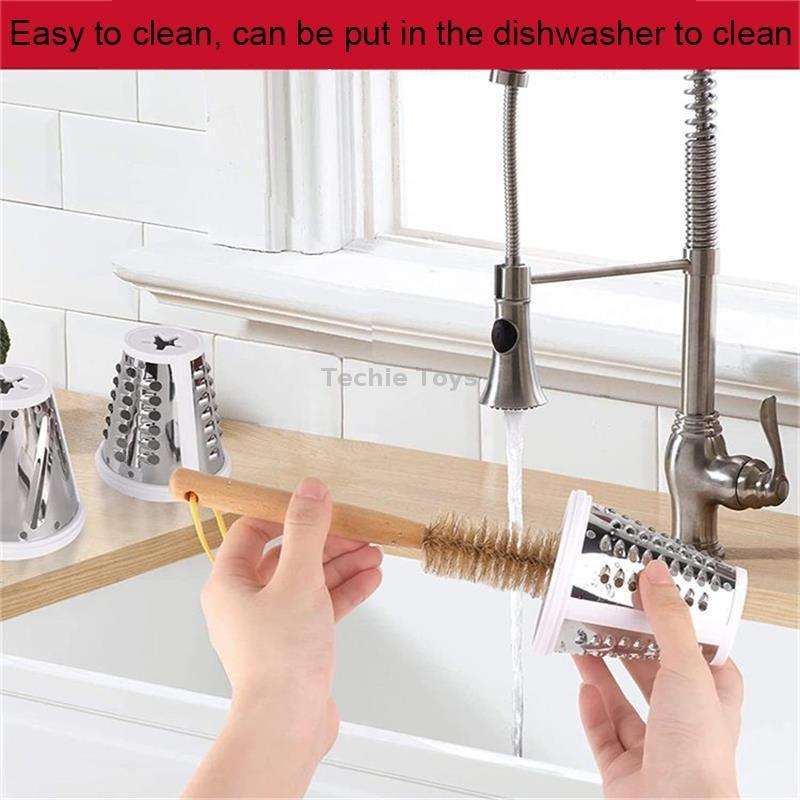KA-08 For KitchenAid New Cutter Multi-functional Vegetable Cutter Accessories Slicer Grater(White)