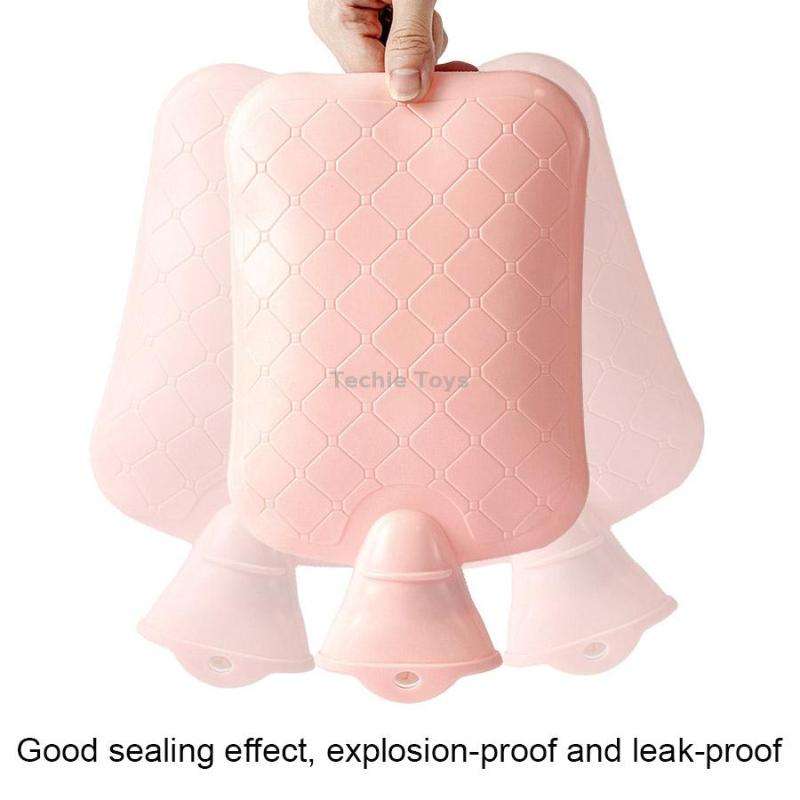 ZS103 Cartoon Plush Water-filled Explosion-proof Hot Water Bags, Spec: Intervened White(1000ml)