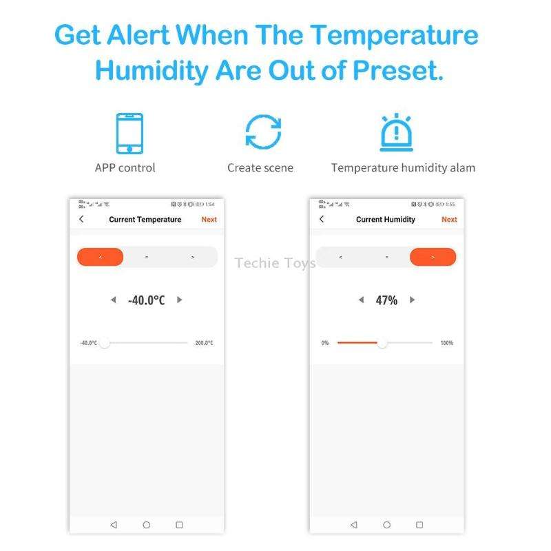 Wifi Temperature And Humidity Meter Sensor Equipment Smart Home Graffiti APP Temperature And Humidit