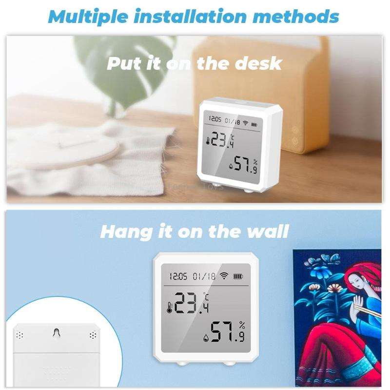 Wifi Temperature And Humidity Meter Sensor Equipment Smart Home Graffiti APP Temperature And Humidit