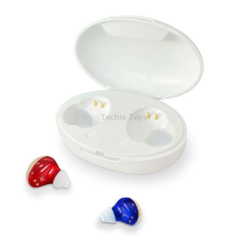 Z-300 TWS Rechargeable Sound Amplifier Deaf Hearing Aids(Red Blue)