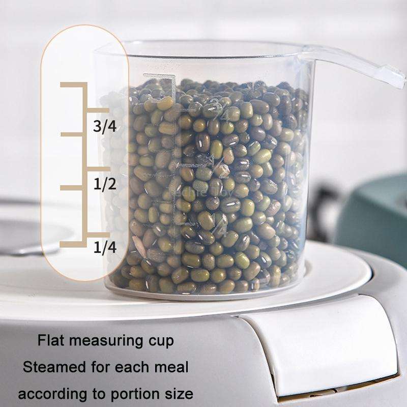 Kitchen Sealed Moisture Dust Proof Storage Rice Bucket, Color: Green 10kg