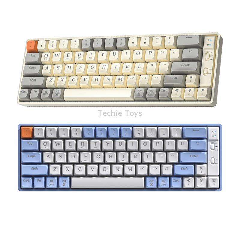 LANGTU GK65 65 Keys Wireless / Bluetooth / Wired Three Model Game Mechanical Keyboard, Cable Length: