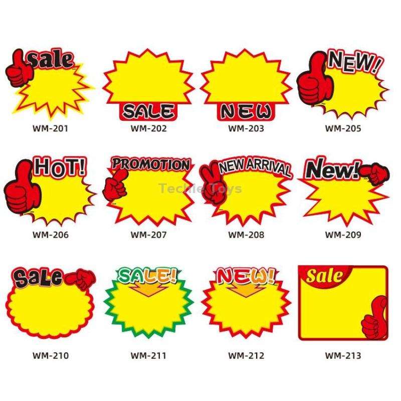 WM205 10bags 21x15cm Explosion Sticker Product Price Tag Supermarket Price Label