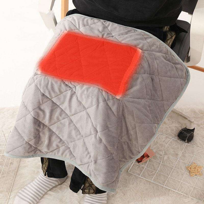 USB Electric Blanket Single Crystal Fleece Winter Warm Heating Blanket, Size: 60 x 80cm(Grey)