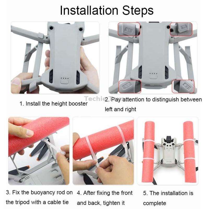 For DJI Mini 3 Pro CQT 913492 Floating Heightened Drone Landing Gear Buoyancy Rod