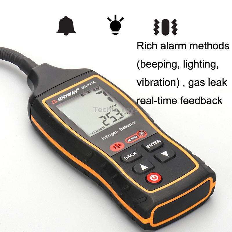 SNDWAY SW743A Halogen Gas Detector Automotive Electronic Air Conditioning Refrigerant Freon Maintena