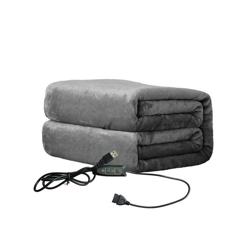 Controller Version Adjustable Temperature Timing USB Electric Heating Shawl Blanket Heating Pad 76x1