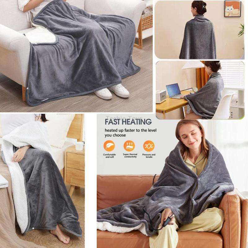 Controller Version Adjustable Temperature Timing USB Electric Heating Shawl Blanket Heating Pad 76x1