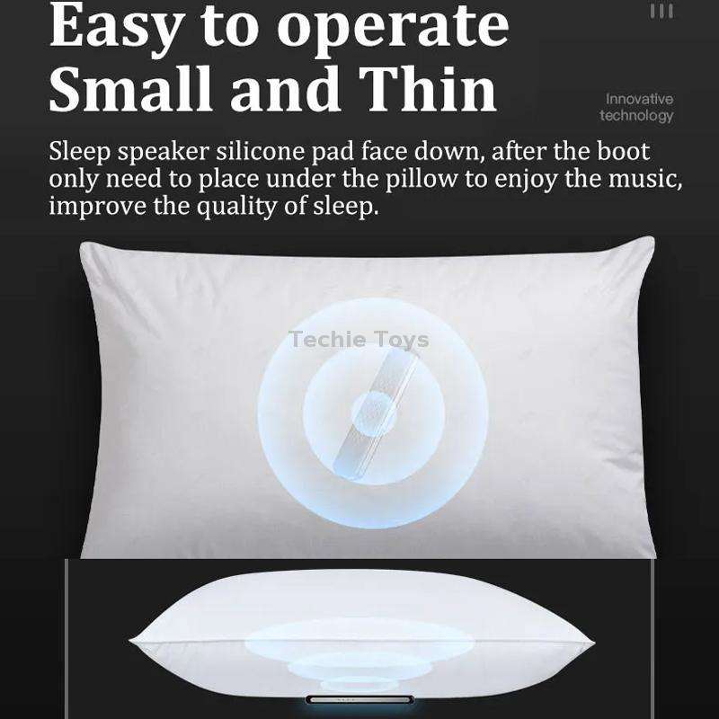 Soundproof Painless Bone Conduction Sleep Speaker Portable White Noise Sleeping Aid(Black)
