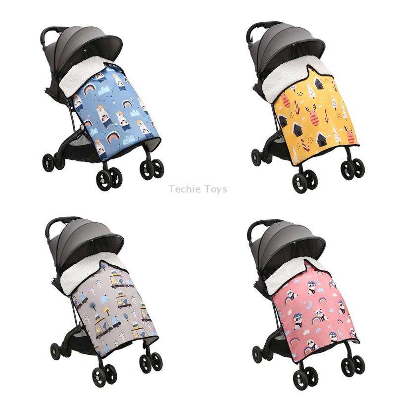 BB1021 Stroller Padded Thickened Windproof Blanket Waterproof Portable Warm Baby Blanket(Bear)
