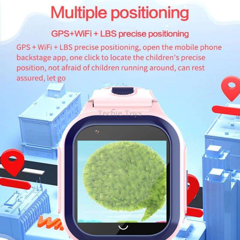 DF70 1.4 Inch 4G GPS + WIFI + LBS Positioning Children Calling Watch With SOS Function, Color: Black