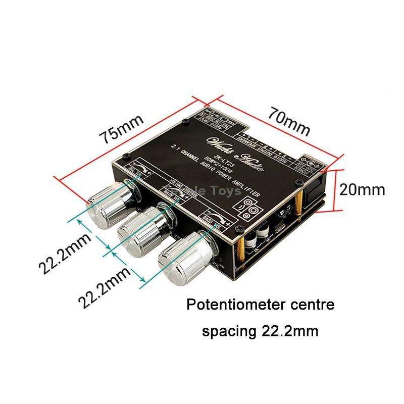 LT23 50W+100W 2.1 Channel TWS Bluetooth Audio Receiver Amplifier Module With Subwoofer