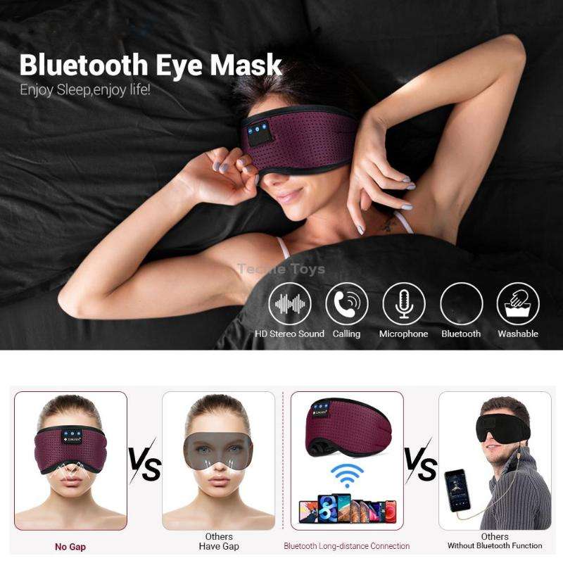 Bluetooth5.2 Sleep Eye Mask Intelligent Music Eye Protection Headphones(Black)