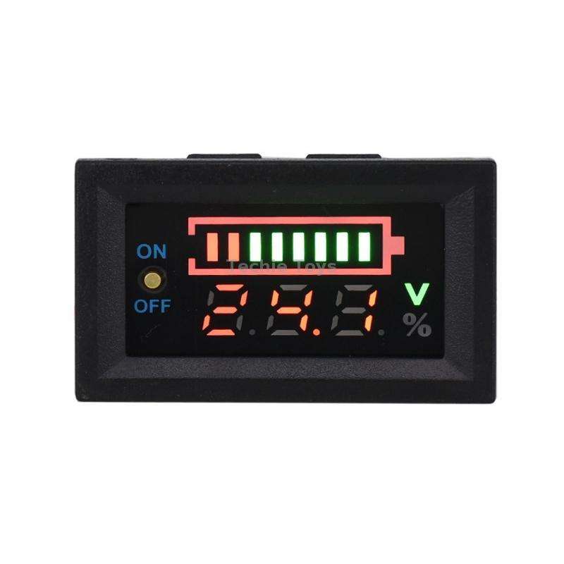 229TY 7-100V Electric Car Lithium Battery Voltage Power Meter Display Switch