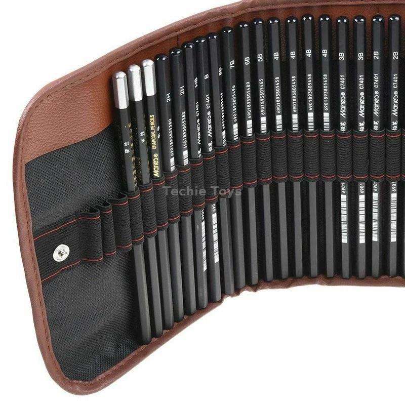YGSM-30 Sketch Pencil Set Art Sketch Pencil Drawing Tools, Spec: 21pcs/set