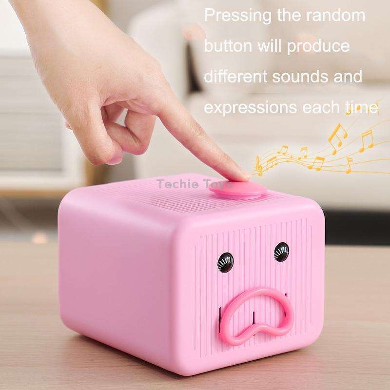 Emoticon Expression Voice Electric Piggy Bank(Black)