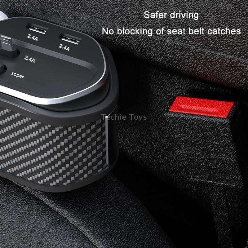Car Seat Clip Organizer Multifunctional Car Charger, Specification: Wireless Charge
