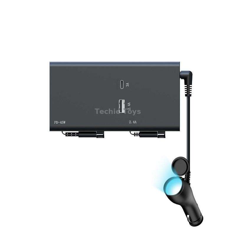 65W PD Dual Cable Retractable Fast Charging Car USB Charger(13th-generation)