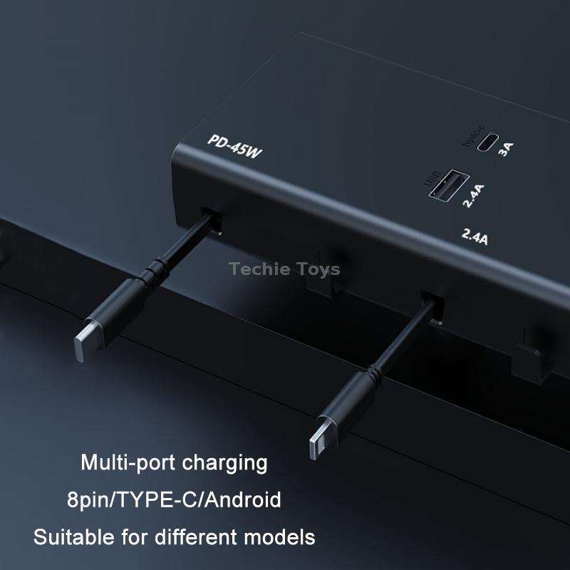 65W PD Dual Cable Retractable Fast Charging Car USB Charger(13th-generation)
