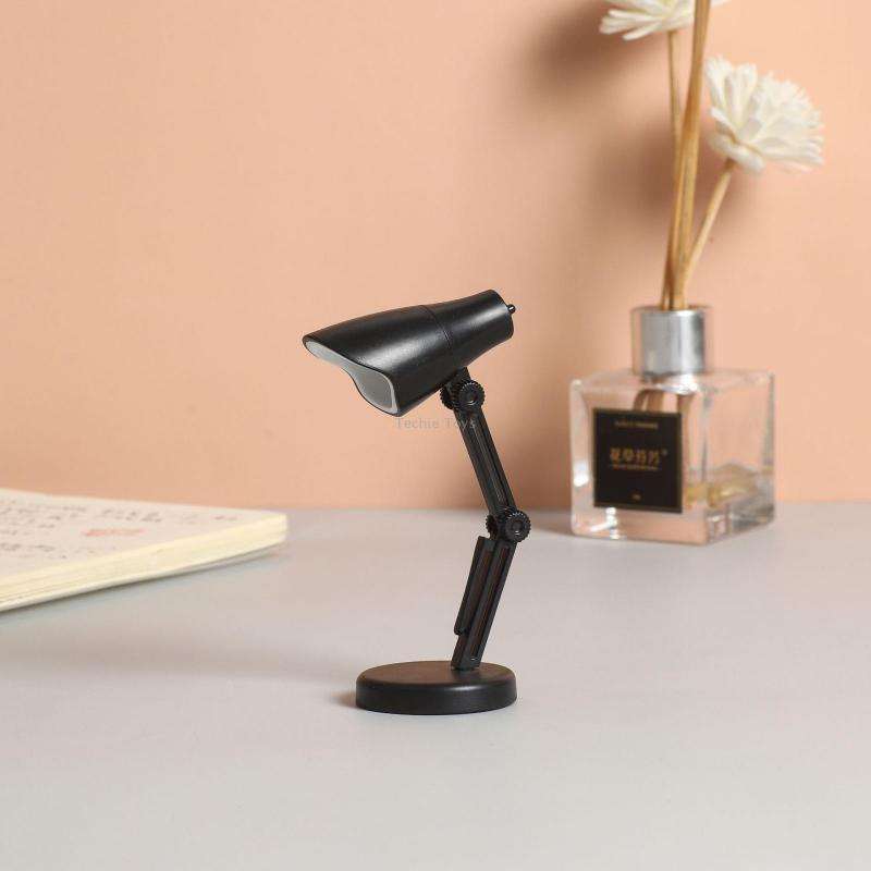 LED Foldable Mini Magnetic Desk Lamp with Clip(LD01 Black)