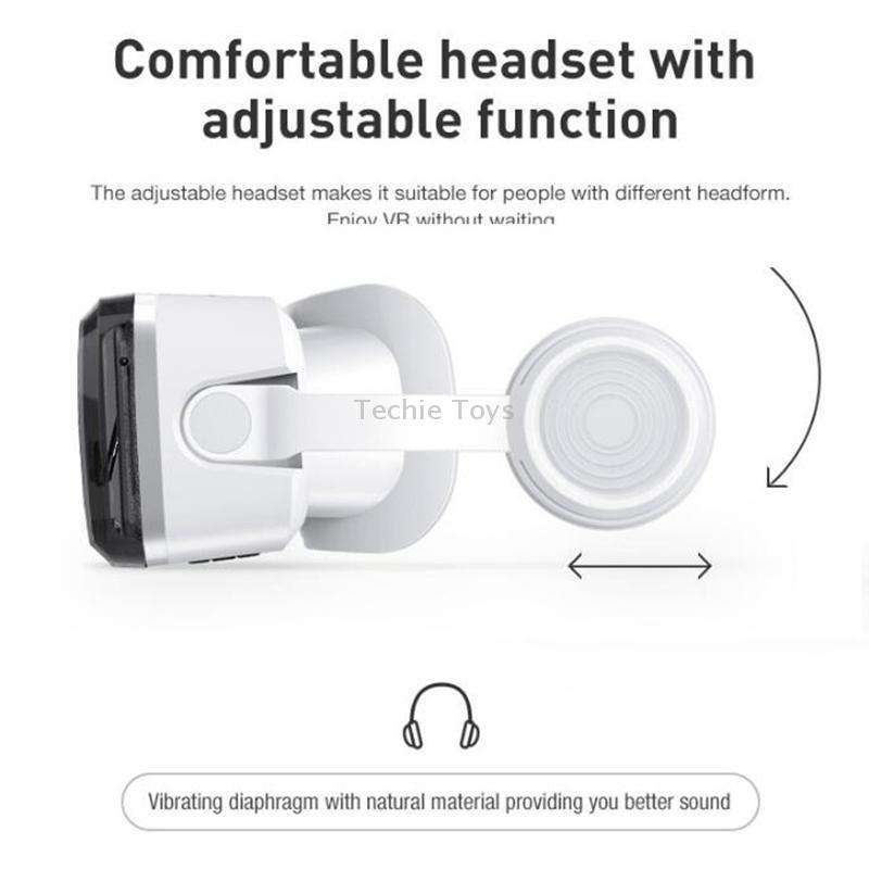 VRSHINECON G04BS+B03 Handle 3D Virtual Reality Helmet VR Glasses With Bluetooth Headset