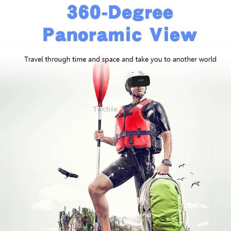 VR SHINECON G06A+B03 Handle Mobile Phone VR Glasses 3D Virtual Reality Head Wearing Gaming Digital G