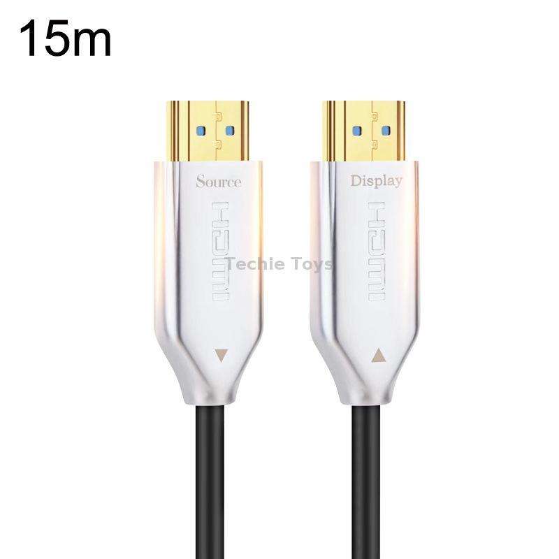 2.0 Version HDMI Fiber Optical Line 4K Ultra High Clear Line Monitor Connecting Cable, Length: 15m(W